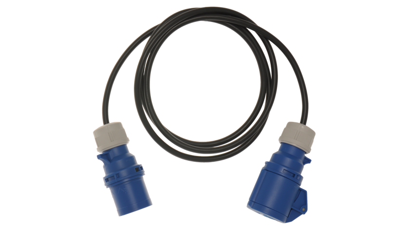 A 1394 1-Phasiges CEE Netzkabel 3 polig, 2 m