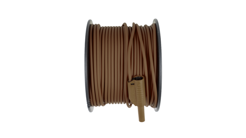 A 1457 Testleitung, Braun, 50m, 0,75mm², Rolle