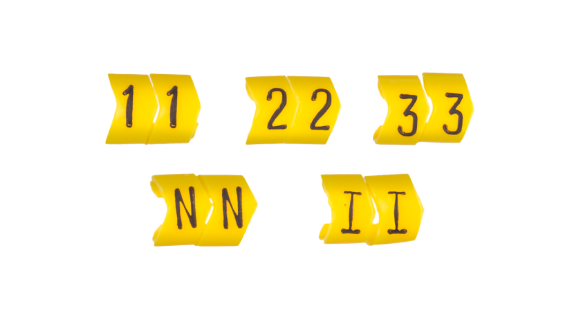 A 1940  Anillos identificativos de 5 – 6 mm