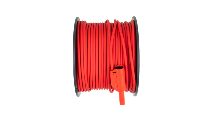 A 1029 Cable de prueba, Rojo, 50m, 0,75mm², Bobina