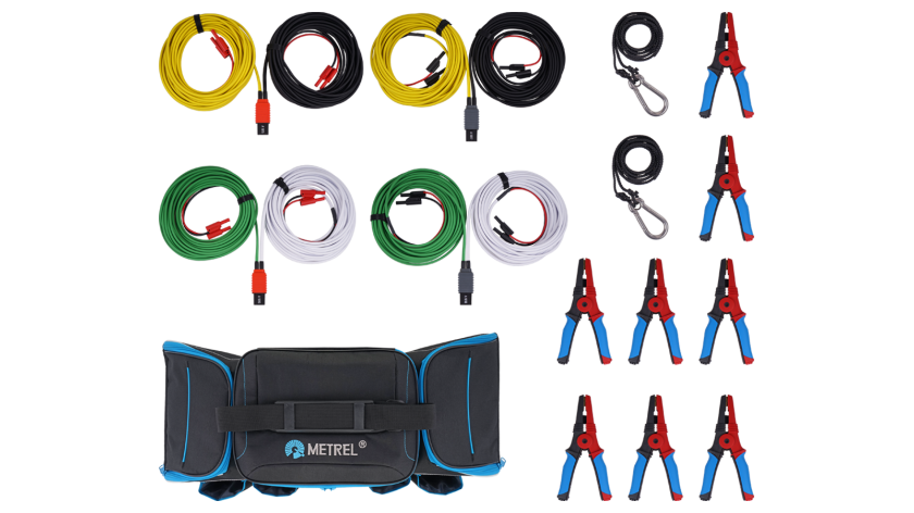 S 2126 10M  Juego de cables de prueba de 10 m con pinzas Kelvin grandes