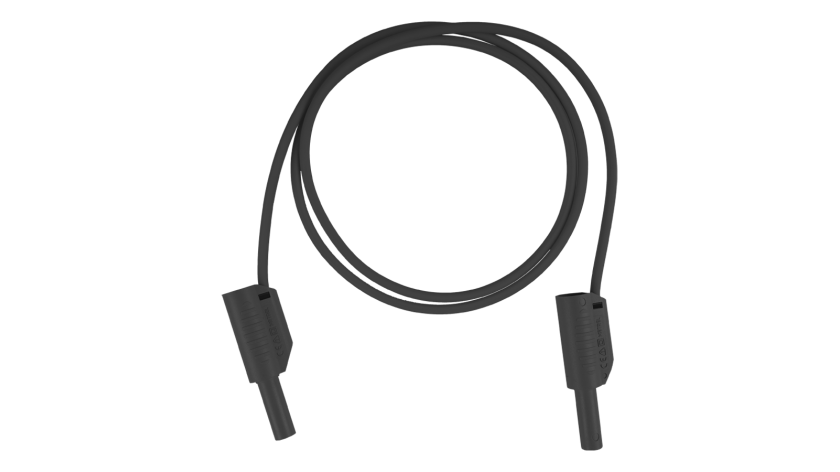A 1758 Cable de prueba, negro, 1 m