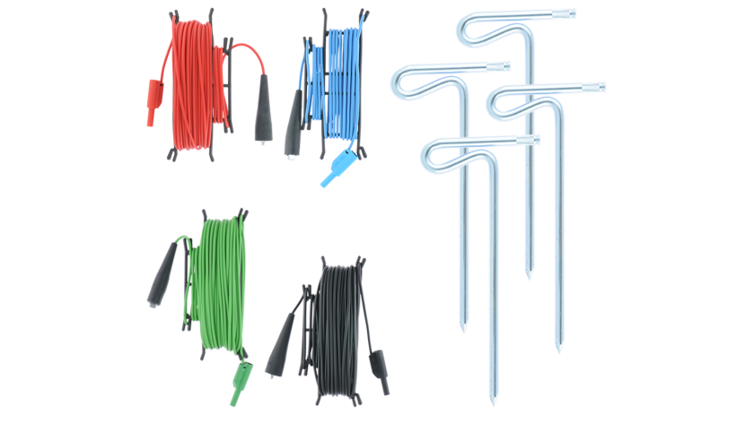 S 2040 Kit de prueba de tierra, 4 cables, 20 m	