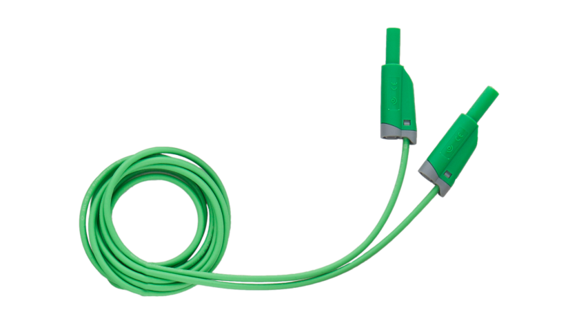 A 1655 Cable de prueba CAT III 1000 V, verde, 2,5 m