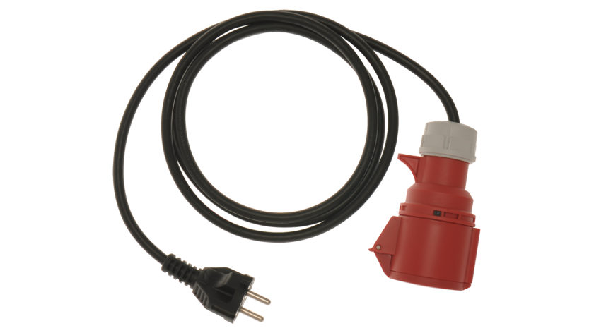 A 1375 Adaptador monofásico 32 A / 16 A Schuko, 3 pin, 2 m