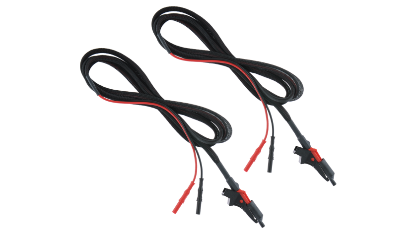 S 1072 Cable de prueba de continuidad con cocodrilo, 2 x 2,5 m, 2 uds