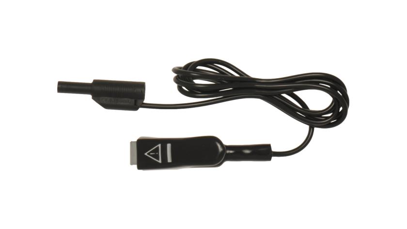 A 1331 Cable de prueba con cocodrilo, negro, 1,5 m