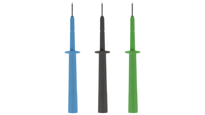 S 2143 Kit de sondas de prueba, negro/azul/verde, diámetro = 2 mm