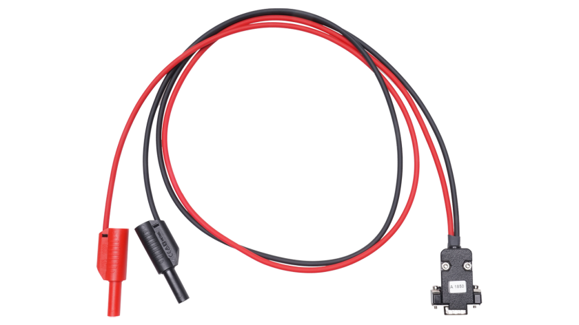 A 1850 Cable de prueba, 1m, DB9/2x conector banana apilable