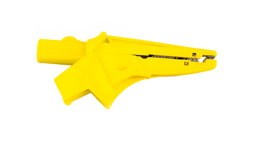 A 1546 Crocodile clip, yellow 
