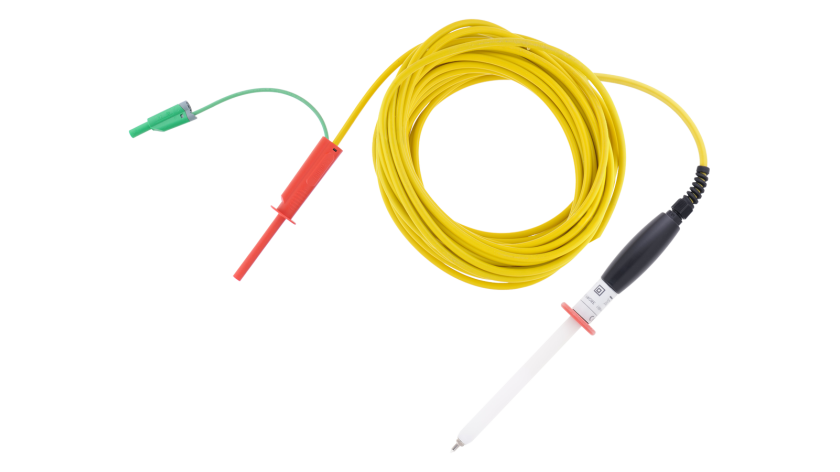 A 1744 Large HV test probe with 2m shielded cable and banana connectors