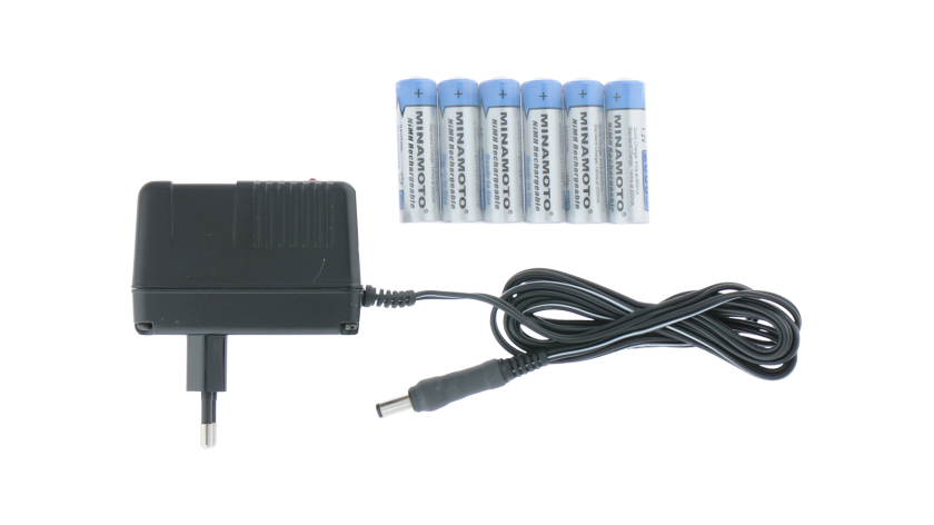A 1083 Power supply adapter with 6 pcs NiMH batteries, type AA