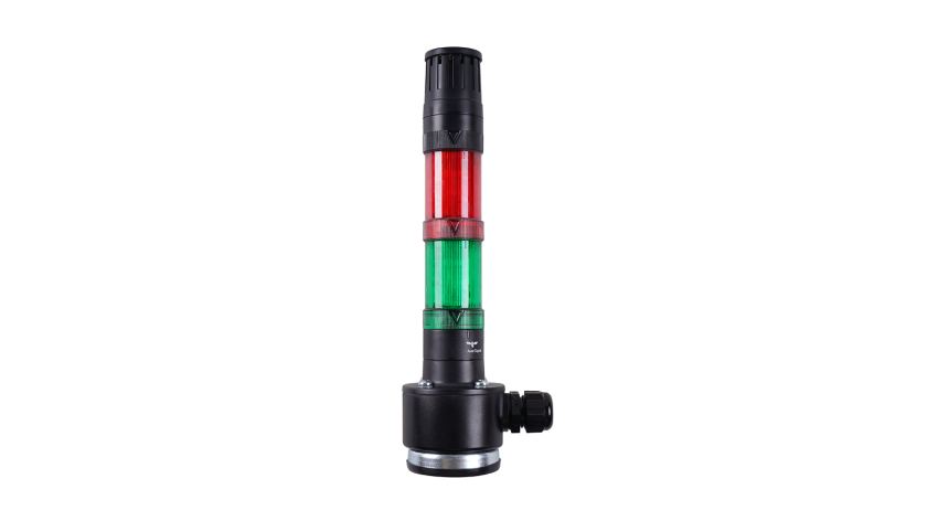A 1496 MAG Warning lamp / 2-LED signal tower HV ready for magnetic mounting