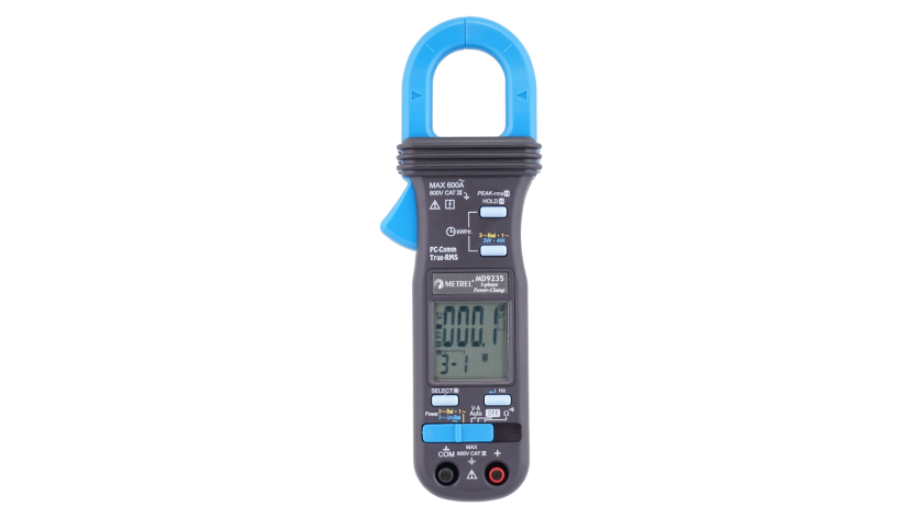 MD 9235 TRMS Power Clamp Meter, 3-Phase, Unbalanced-Load