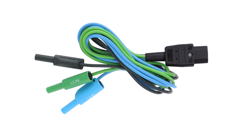 A 1670 Test lead, BLK/GRN/BLU, 1.5m, 0.75mm2