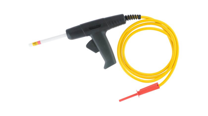 A 1486 2M HV test pistol with 2 m cable, red