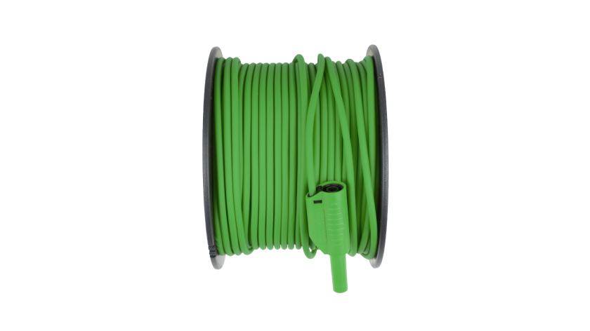 A 1163 Test lead, Green, 50m, 0.75mm2, Reel