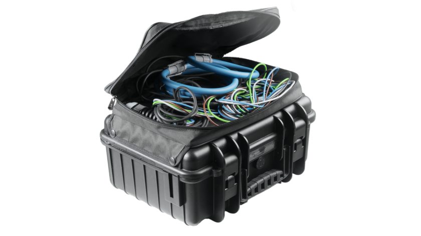 A 1565 Waterproof case for outdoor application and recordings (pylons, switchyards)