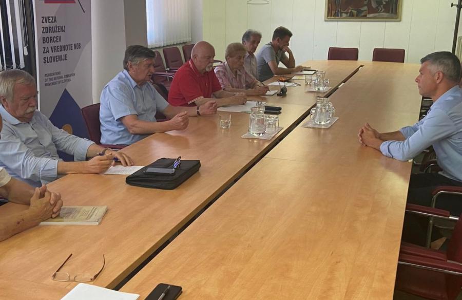 Nemec na srečanju z vodstvom ZZB NOB