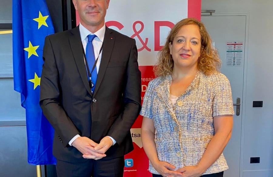 Poslanec Nemec na srečanju s predsednico S&D skupine Iratxe Garcia Perez